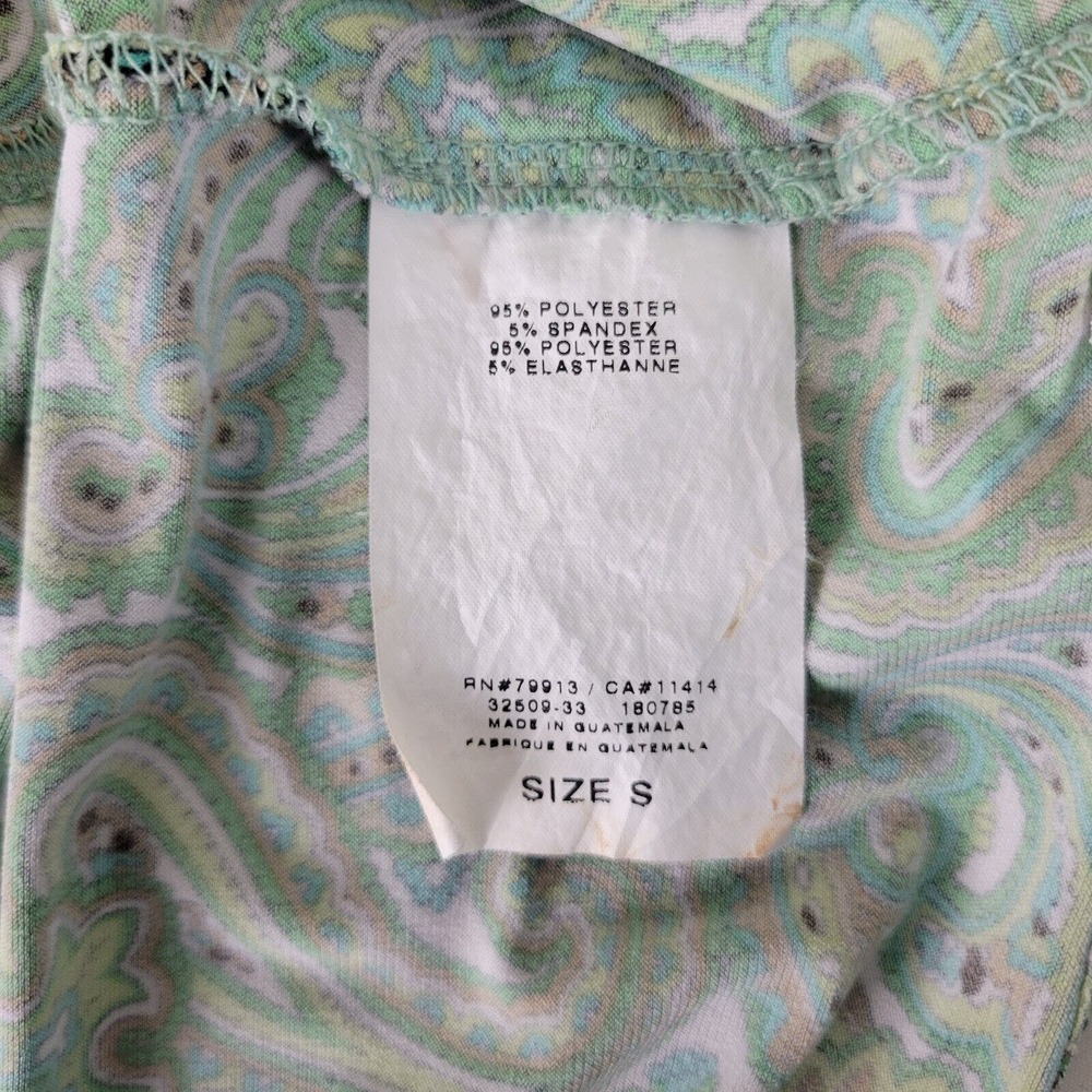 Oh Baby by Motherhood Womens Blouse Small Top Multicolor Paisley Short Sleeve‎ - Picture 11 of 13